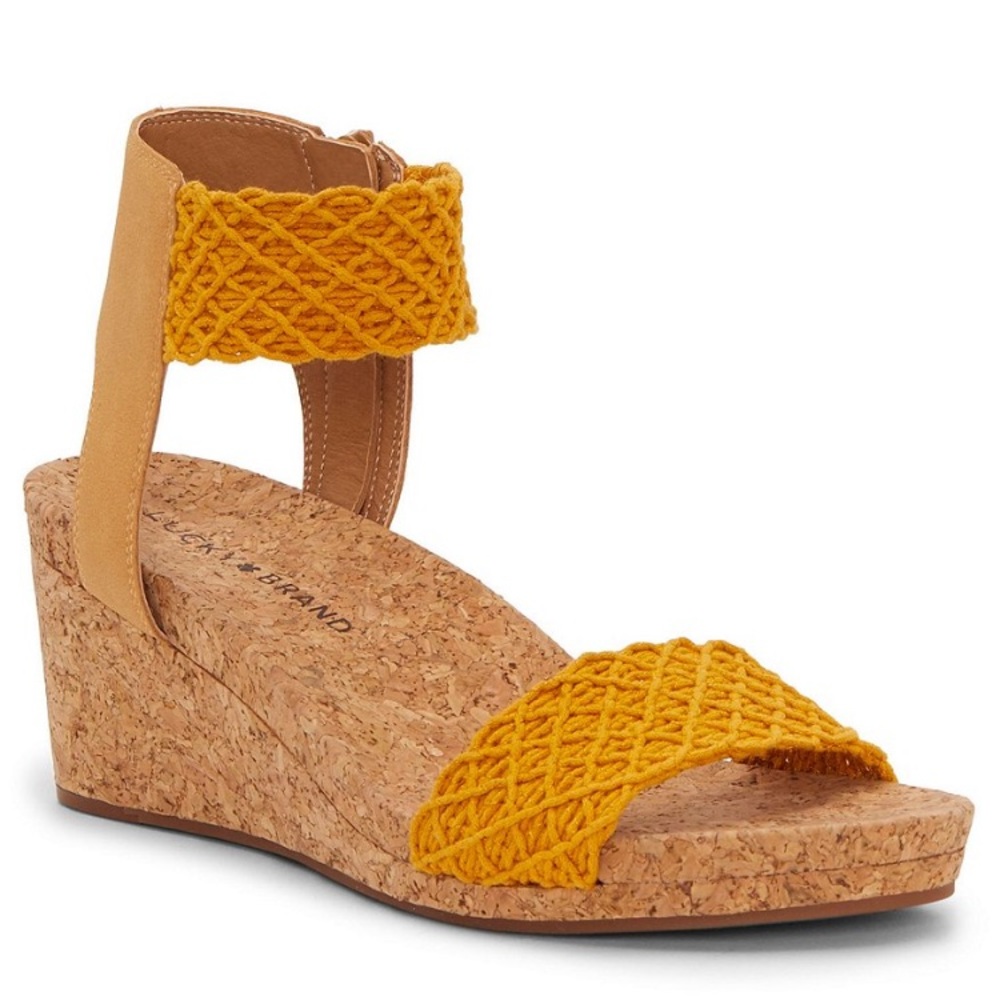 Lucky Brand Cork Wedges size 7.5